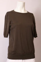 Uniqlo Pullover von Labelstorys, grauer Strickpullover mit Rundhalsausschnitt, bequemes Design, modischer Alltag-Look