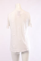 Herren-KARSSEN Shirt von Labelstorys, weiße Baumwollbluse mit Knopfleiste und langem Ärmel, auf einem weißen Hintergrund.