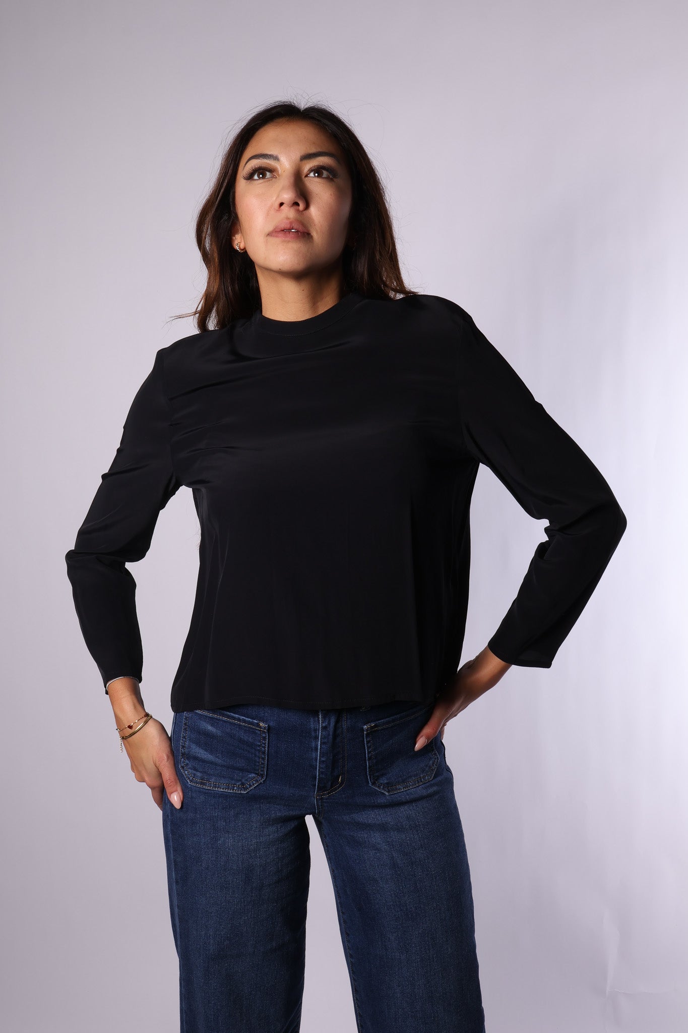 Preloved Bluse von Acne Studios – Größe 38 | Schwarz | 100% Viskose