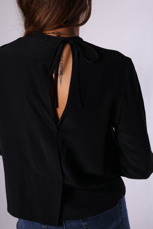 Preloved Bluse von Acne Studios – Größe 38 | Schwarz | 100% Viskose