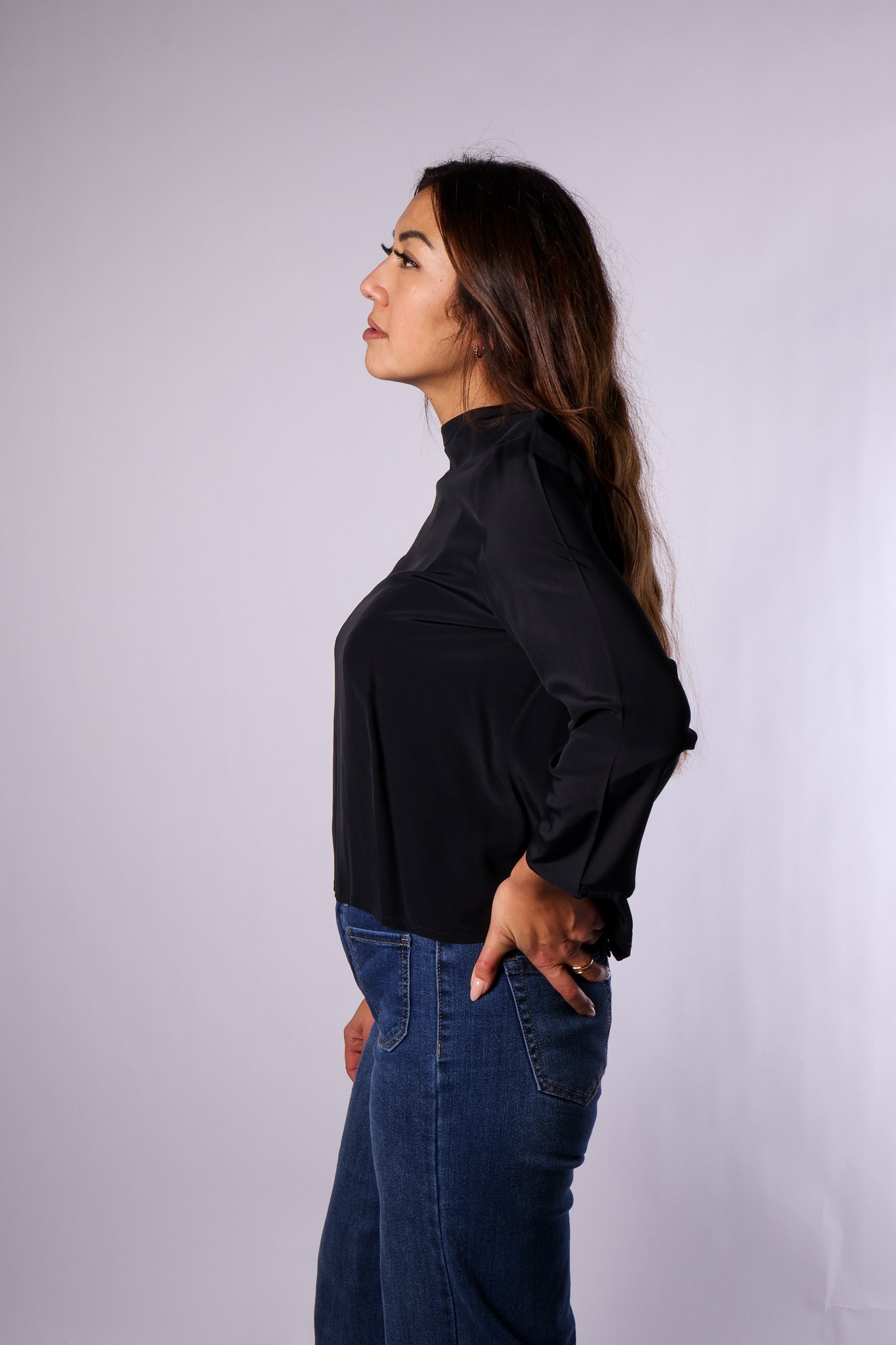 Preloved Bluse von Acne Studios – Größe 38 | Schwarz | 100% Viskose