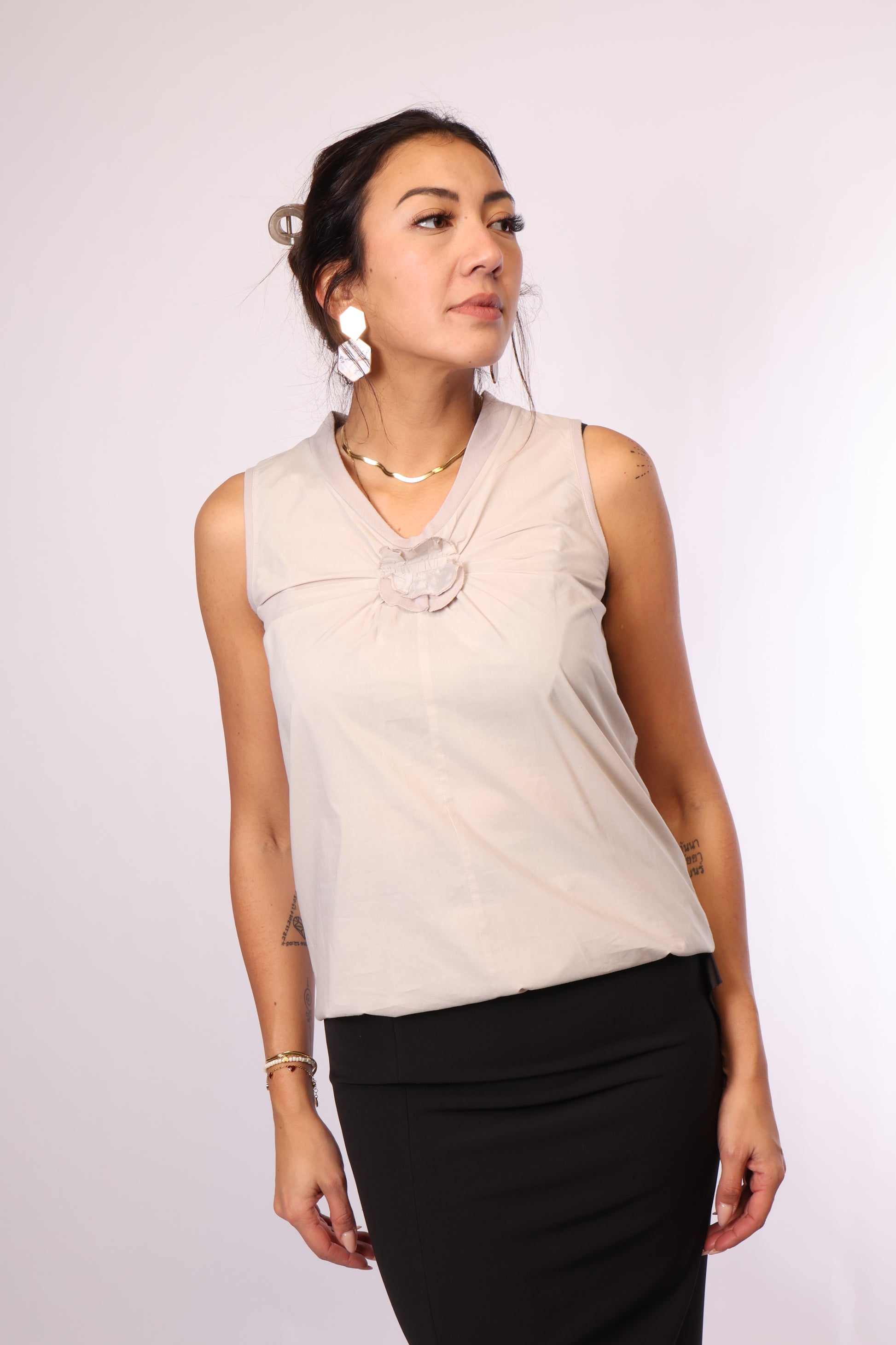 Preloved Ärmellose Bluse von Brunello Cucinelli – Größe 36