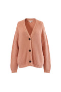 MarcCain Strickjacke in Peach, Gr. M, aus Viskose und Polyamid, mit Knopfleiste