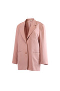 Labelstorys Oversized Blazer in Rosa, aus 94% Polyester und 6% Spandex, Größe XS/S