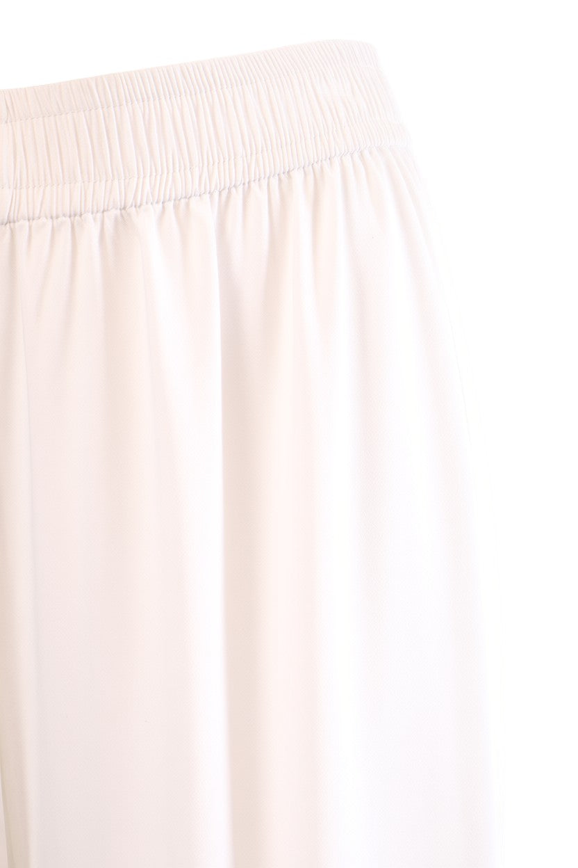 Labelstorys weiße Stoffhose aus 100% Viskose mit Gummizugbund