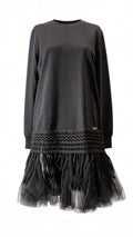 Twinset Pulloverkleid Schwarz · Gr. M