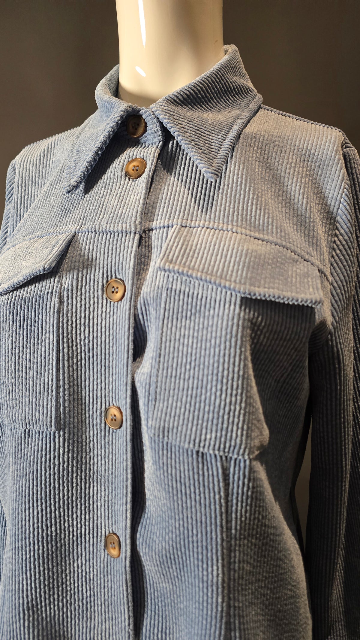 Sem Per Lei Kordbluse Hellblau · Gr. S