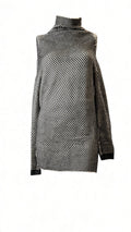 Pinko Longshirt Schwarz-Weiß gemustert · Gr. M